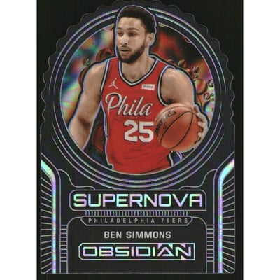 2020-21 Panini Obsidian Supernova Electric Etch Purple #10 Ben Simmons