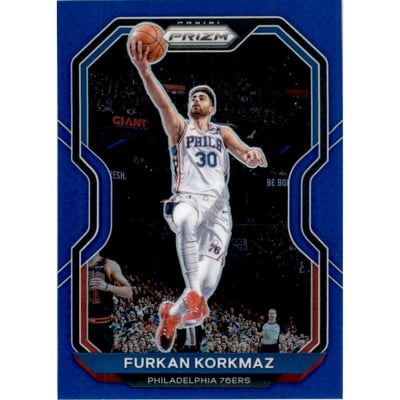 2020-21 Panini Prizm Prizms Blue #160 Furkan Korkmaz