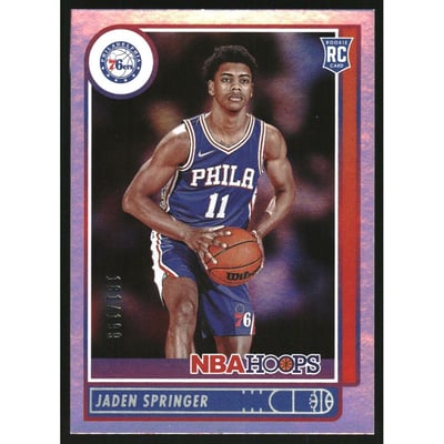2021-22 Hoops Silver #239 Jaden Springer