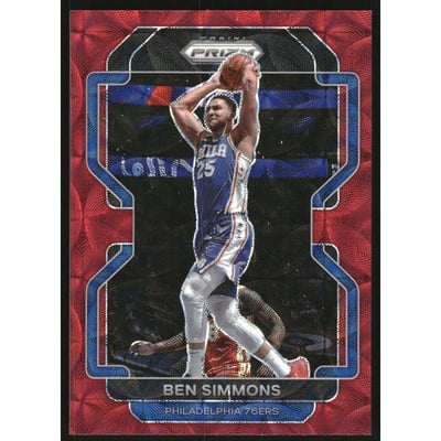 2021-22 Panini Prizm Prizms Choice Red #199 Ben Simmons