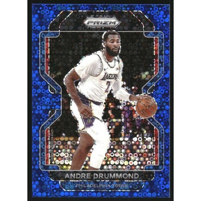 2021-22 Panini Prizm Prizms Fast Break Blue #5 Andre Drummond