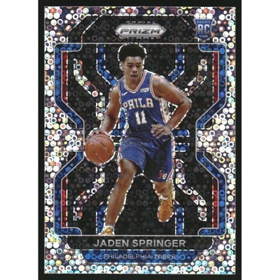 2021-22 Panini Prizm Prizms Fast Break #317 Jaden Springer