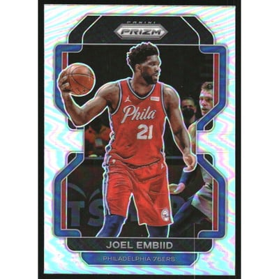 2021-22 Panini Prizm Prizms Silver #176 Joel Embiid