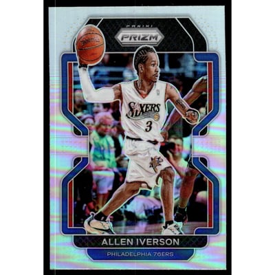 2021-22 Panini Prizm Prizms Silver #255 Allen Iverson