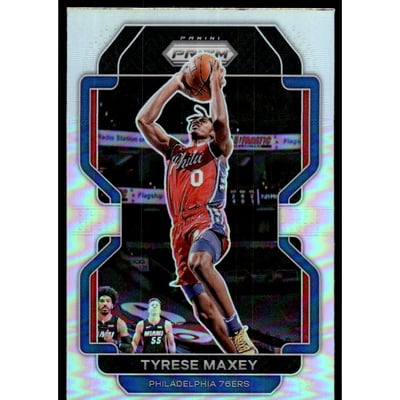 2021-22 Panini Prizm Prizms Silver #28 Tyrese Maxey