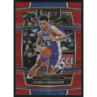 2021-22 Select Prizms Red #85 Jaden Springer