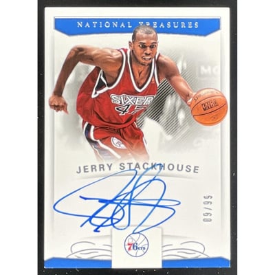 2022-23 National Treasures #S-JSH Jerry Stackhouse Auto /99