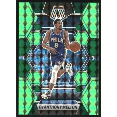 2022-23 Panini Mosaic Mosaic Choice Fusion Green #117 De'Anthony Melton