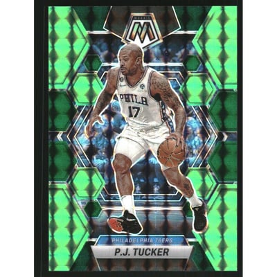 2022-23 Panini Mosaic Mosaic Choice Fusion Green #148 P.J. Tucker