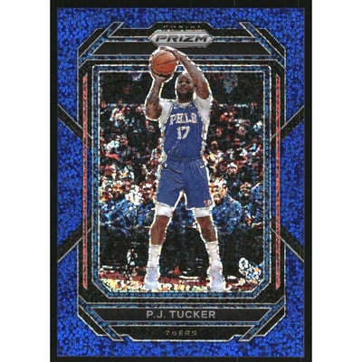 2022-23 Panini Prizm Prizm Blue Sparkle #42 P.J. Tucker
