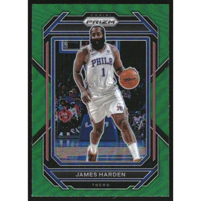 2022-23 Panini Prizm Prizms Green #35 James Harden