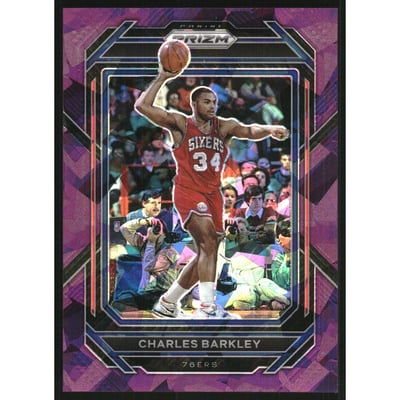2022-23 Panini Prizm Prizms Purple Ice #300 Charles Barkley