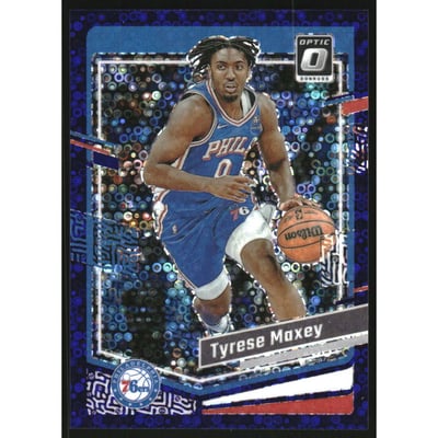 2023-24 Donruss Optic Fast Break Purple #70 Tyrese Maxey