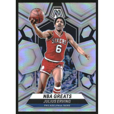 2023-24 Panini Mosaic Silver #292 Julius Erving/NBA Greats
