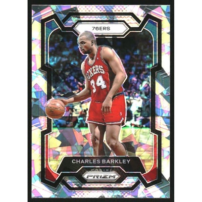 2023-24 Panini Prizm Prizms Ice #180 Charles Barkley