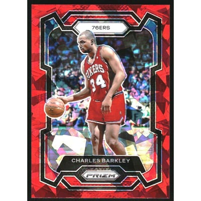 2023-24 Panini Prizm Prizms Red Ice #180 Charles Barkley