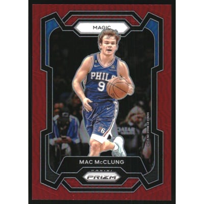 2023-24 Panini Prizm Prizms Red #258 Mac McClung
