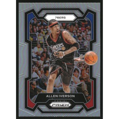 2023-24 Panini Prizm Prizms Silver #184 Allen Iverson