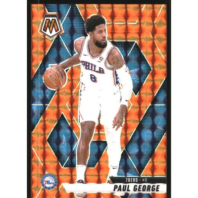 2024-25 Panini Mosaic Mosaic Orange #14 Paul George