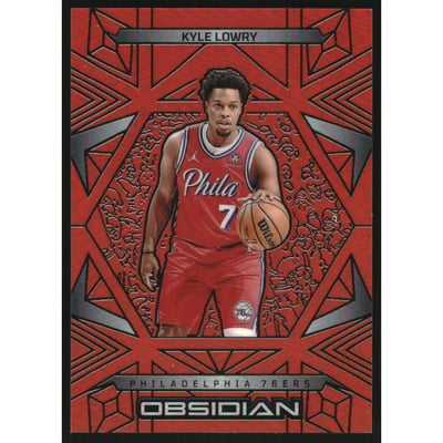 2024-25 Panini Obsidian Electric Etch Orange Flood #93 Kyle Lowry