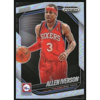2024-25 Panini Prizm Black Prizms Silver #262 Allen Iverson LGD