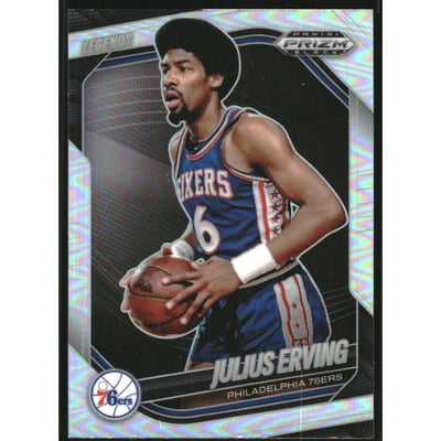 2024-25 Panini Prizm Black Prizms Silver #263 Julius Erving LGD