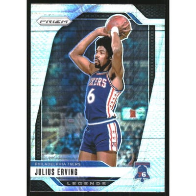 2024-25 Panini Prizm Prizms Hyper #292 Julius Erving
