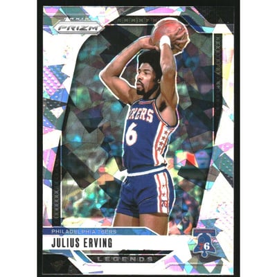 2024-25 Panini Prizm Prizms Ice #292 Julius Erving