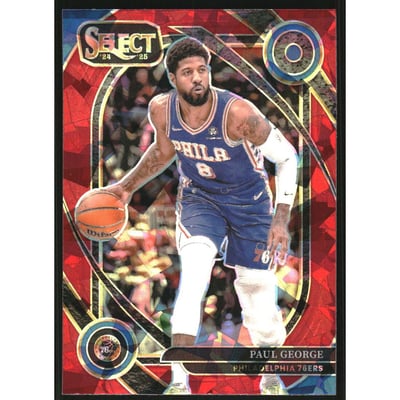 2024-25 Select Red Cracked Ice Prizms #245 Paul George