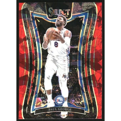 2024-25 Select Red Cracked Ice Prizms #337 Paul George