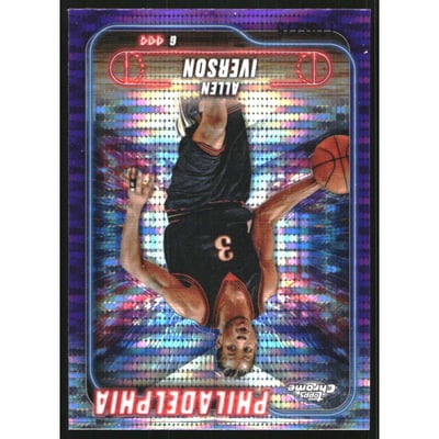 2024-25 Topps Chrome Purple Sonar Refractors #94 Allen Iverson