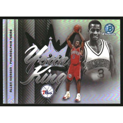 2025-26 Bowman Chrome Young Kings Refractors #YK16 Allen Iverson