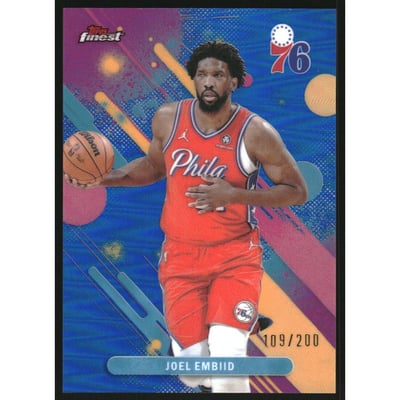 2025-26 Finest Blue Refractors #30 Joel Embiid C