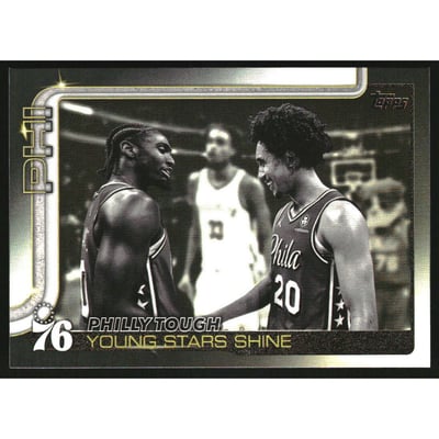 2025-26 Topps Blackout #275 Philly Tough/Tyrese Maxey/Jared McCain