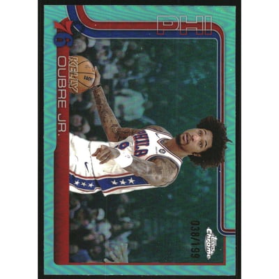 2025-26 Topps Chrome Aqua Refractors #114 Kelly Oubre Jr.