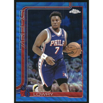 2025-26 Topps Chrome Blue Wave Refractors #152 Kyle Lowry
