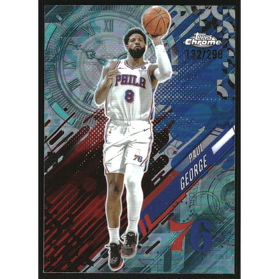 2025-26 Topps Chrome Go Time Aqua Refractors #GT15 Paul George
