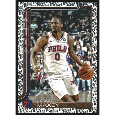 2025-26 Topps Foil Pattern #21 Tyrese Maxey
