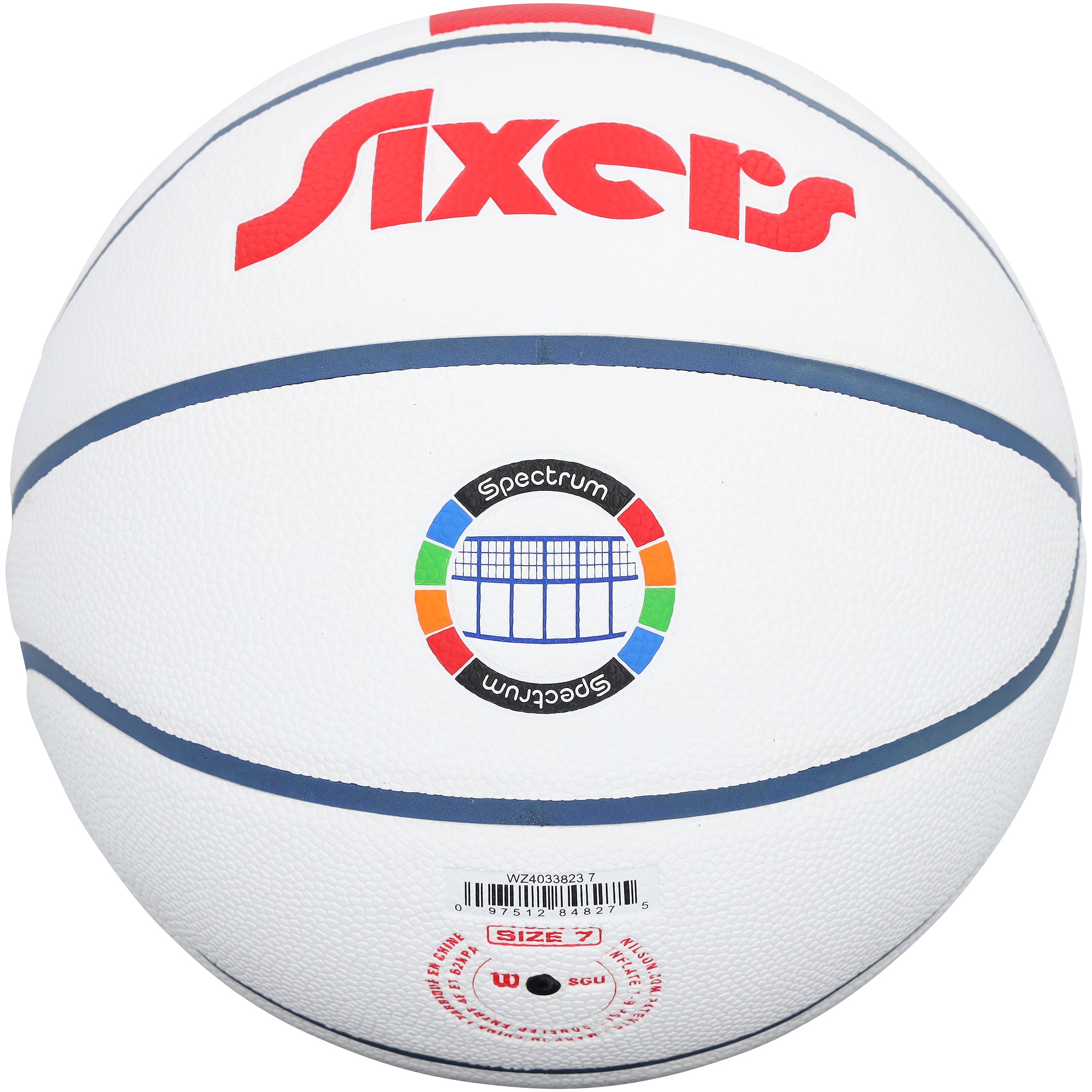 Allen Iverson & Tyrese Maxey Philadelphia 76ers Autographed Wilson 2024-25 City Edition Basketball with Multiple Inscriptions