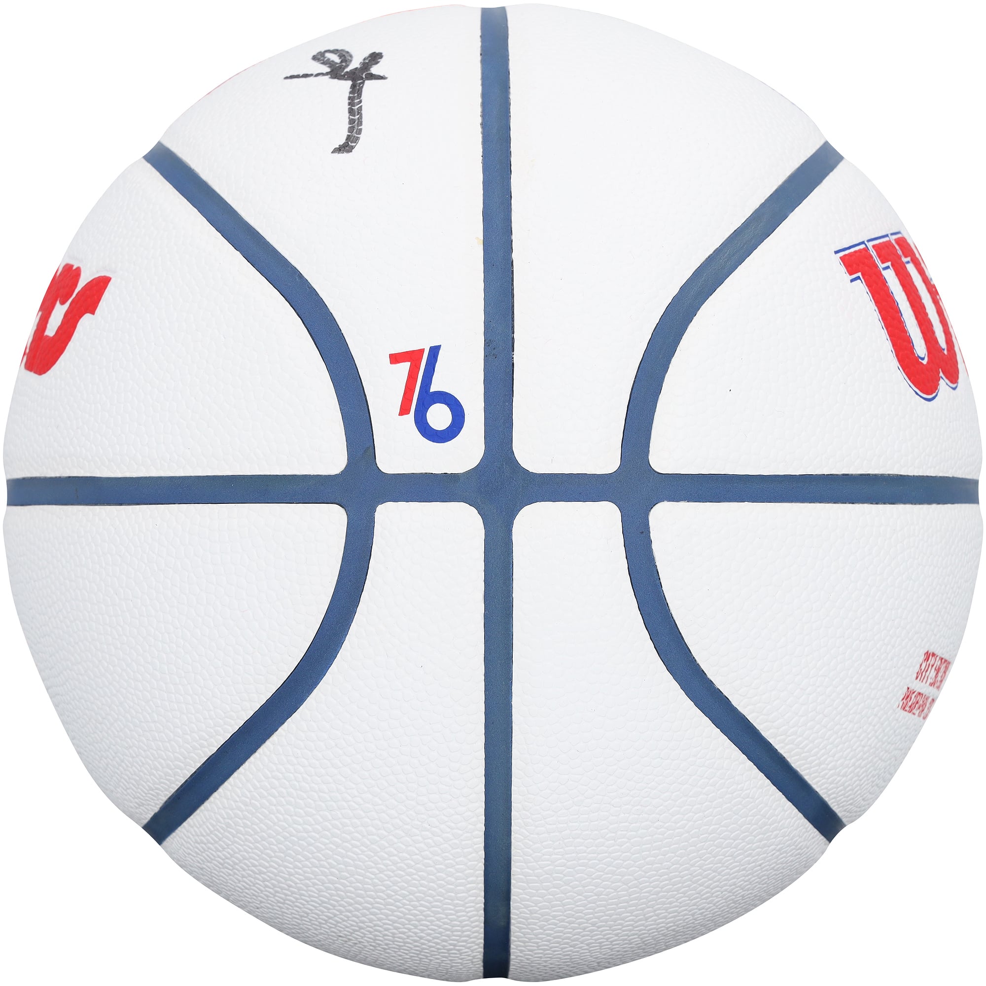 Allen Iverson & Tyrese Maxey Philadelphia 76ers Autographed Wilson 2024-25 City Edition Basketball