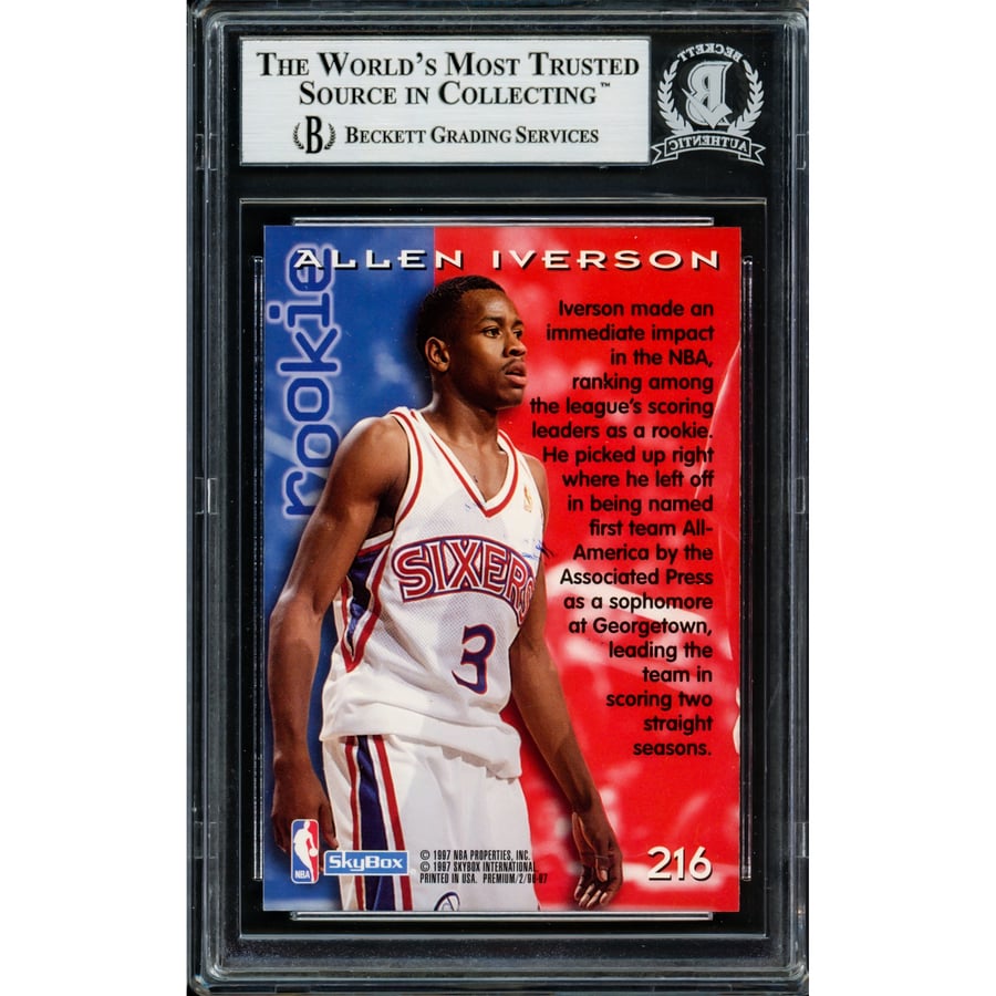 Volleyball Rookie Card Allen Iverson Rookie Card