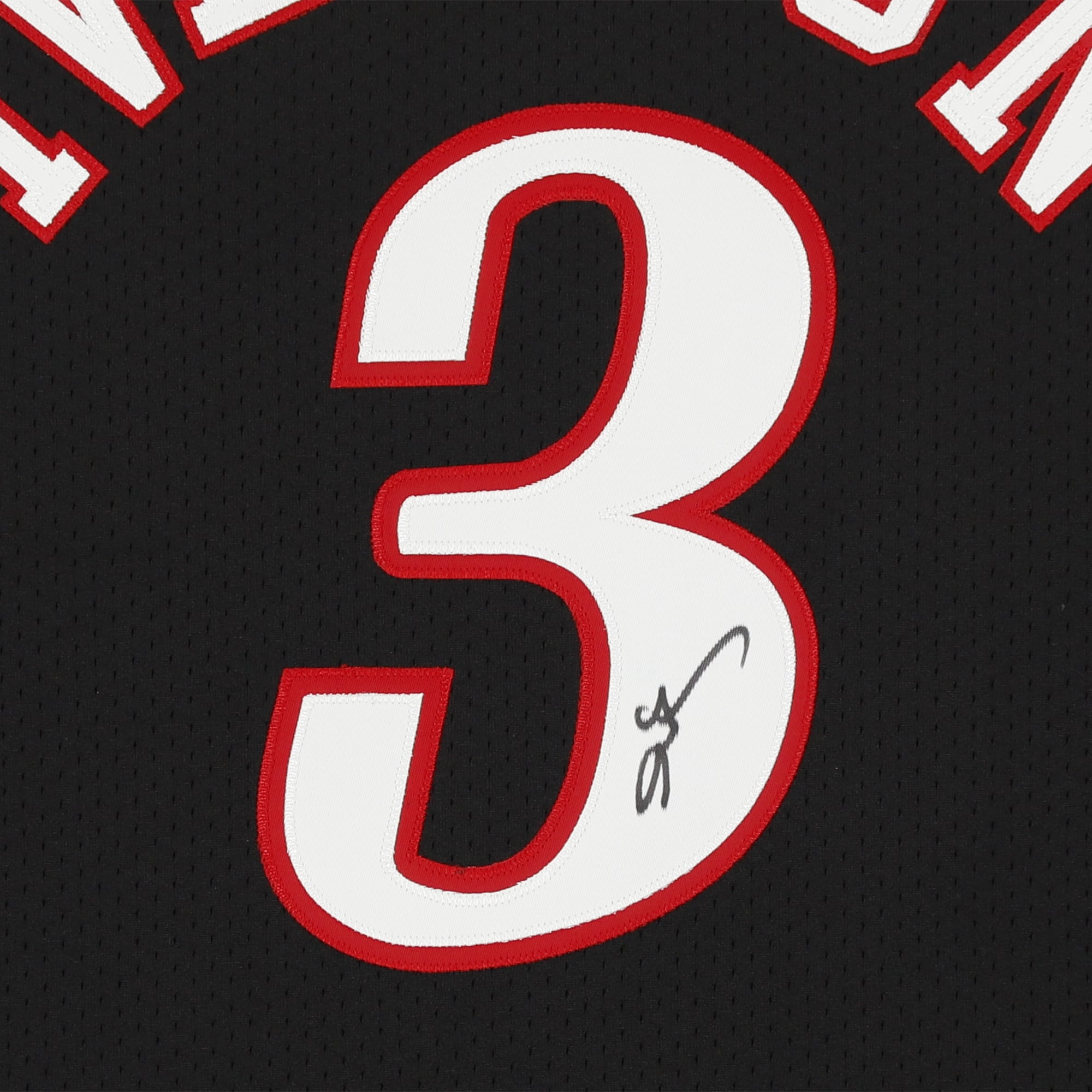 Allen Iverson Black Philadelphia 76ers Autographed 1997-98 Mitchell & Ness Authentic Jersey