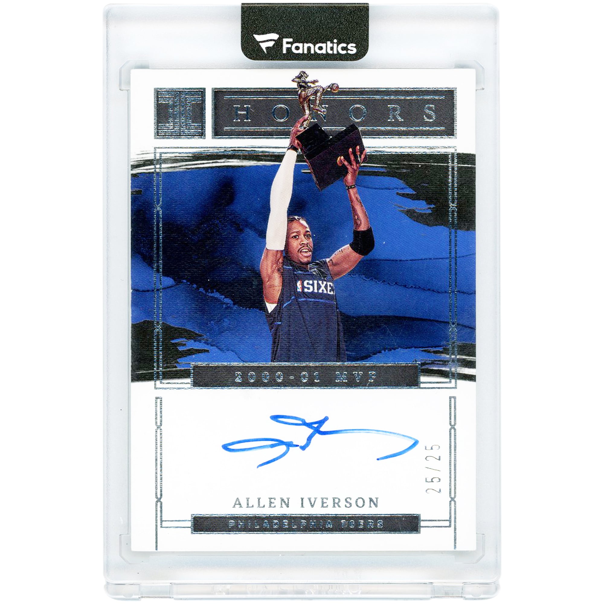 Allen Iverson Philadelphia 76ers Autographed 2022-23 Panini Impeccable Honors #IHS-AIV #25/25 Card