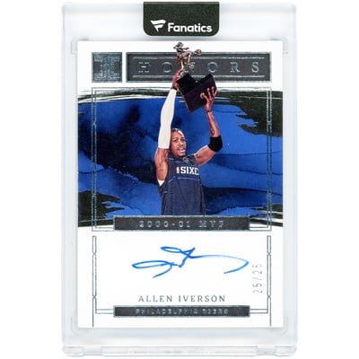 Allen Iverson Philadelphia 76ers Autographed 2022-23 Panini Impeccable Honors #IHS-AIV #25/25 Card