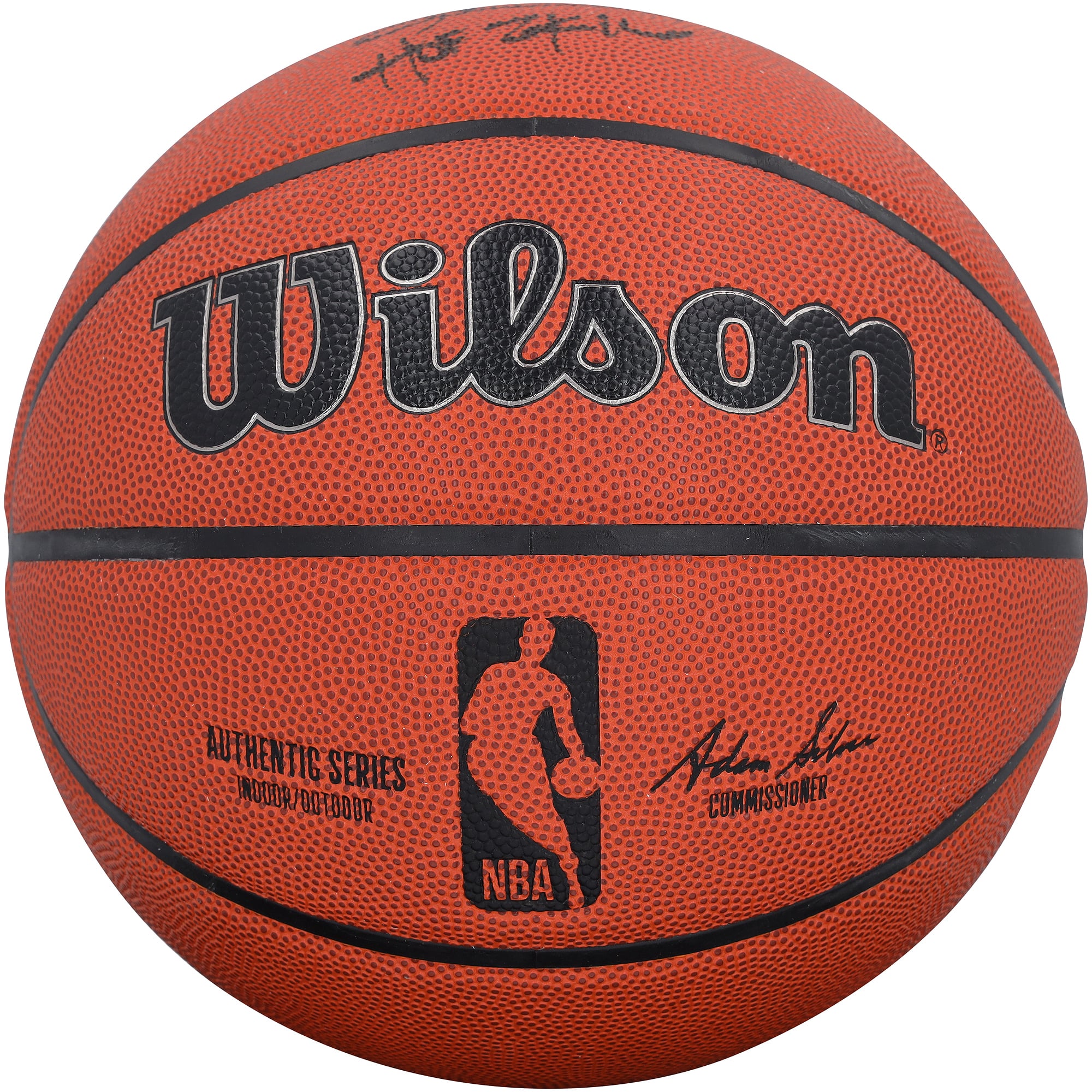 Allen Iverson Philadelphia 76ers Autographed Wilson Authentic Series Indoor/Outdoor Basketball with "HOF 2K16" Inscription