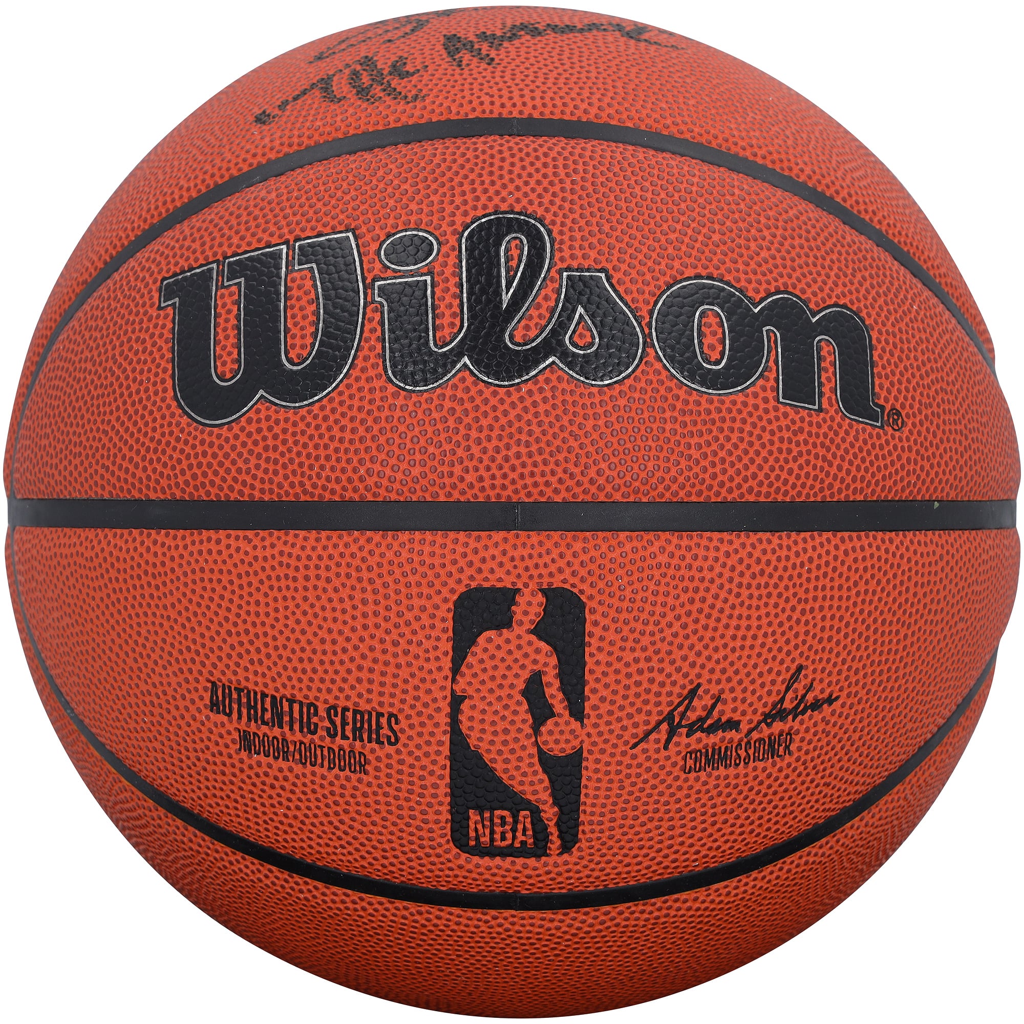 Allen Iverson Philadelphia 76ers Autographed Wilson Authentic Series Indoor/Outdoor Basketball with "The Answer" Inscription