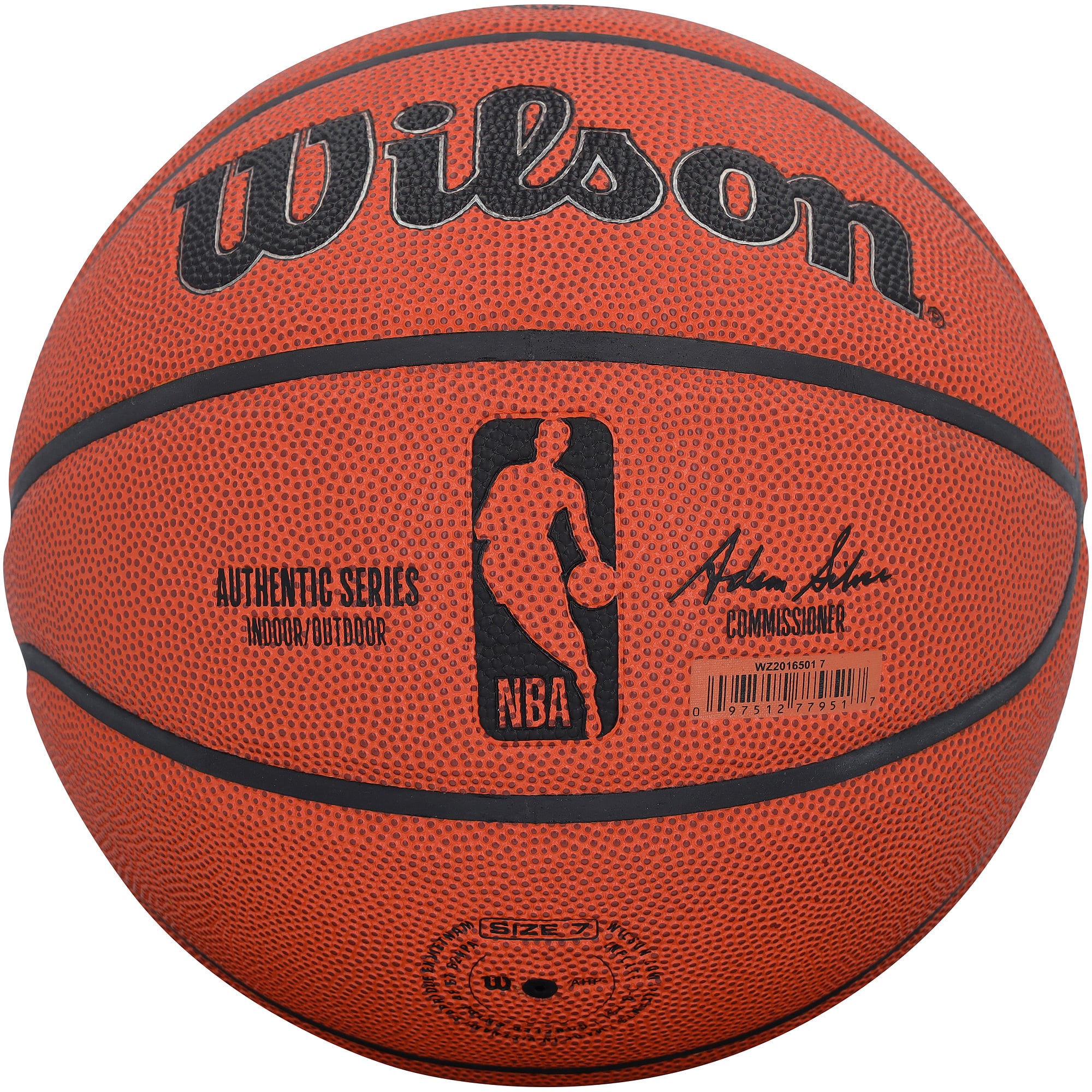 Allen Iverson Philadelphia 76ers Autographed Wilson Authentic Series Indoor/Outdoor Basketball
