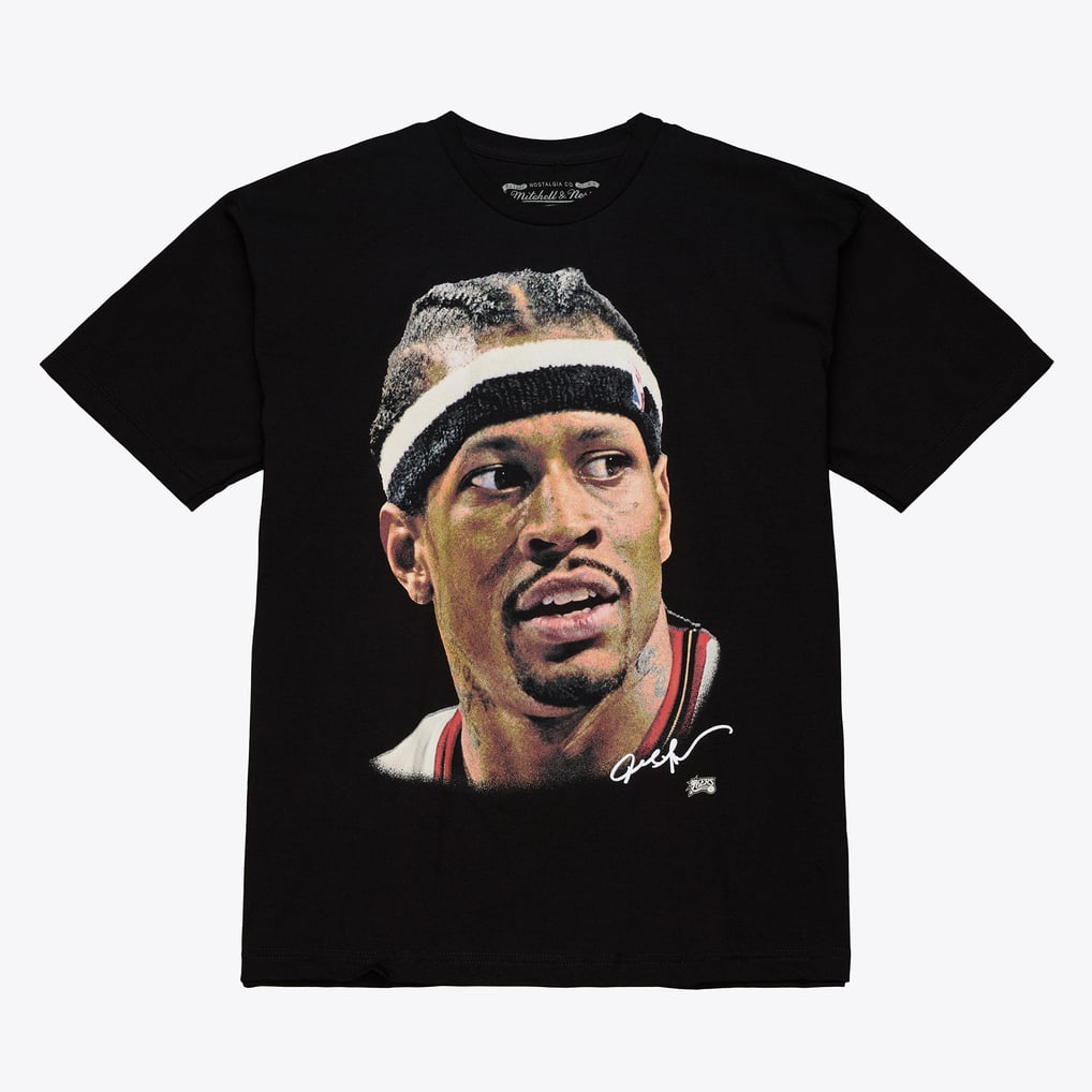 Allen Iverson Philadelphia 76ers Black Hardwood Classics Real Big 