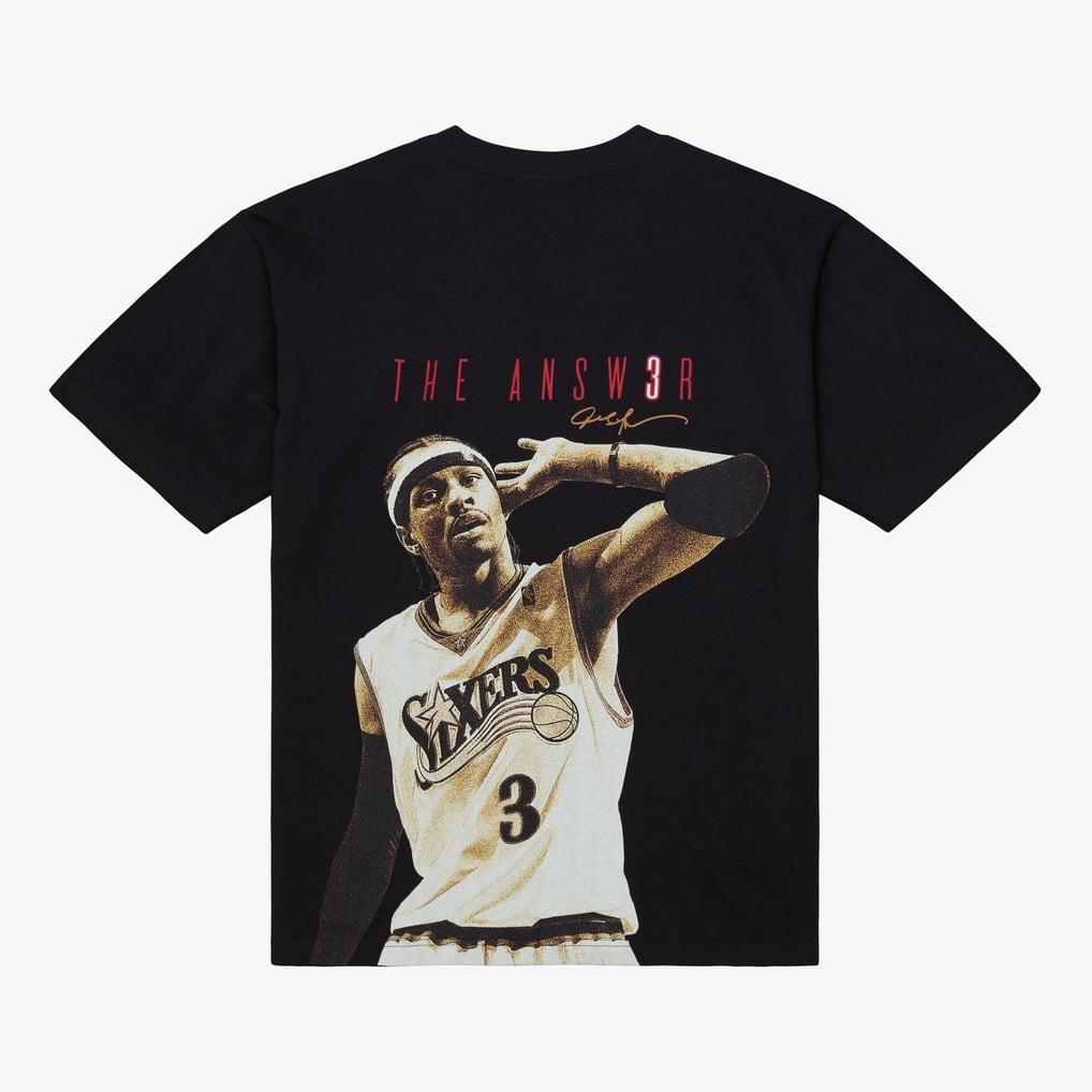 Allen Iverson Philadelphia 76ers Black The Answer T-Shirt