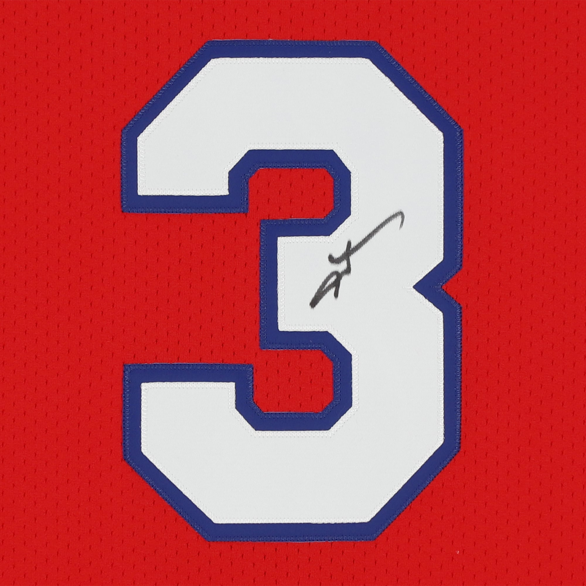 Allen Iverson Red Philadelphia 76ers Autographed 2002-03 Mitchell & Ness Authentic Jersey